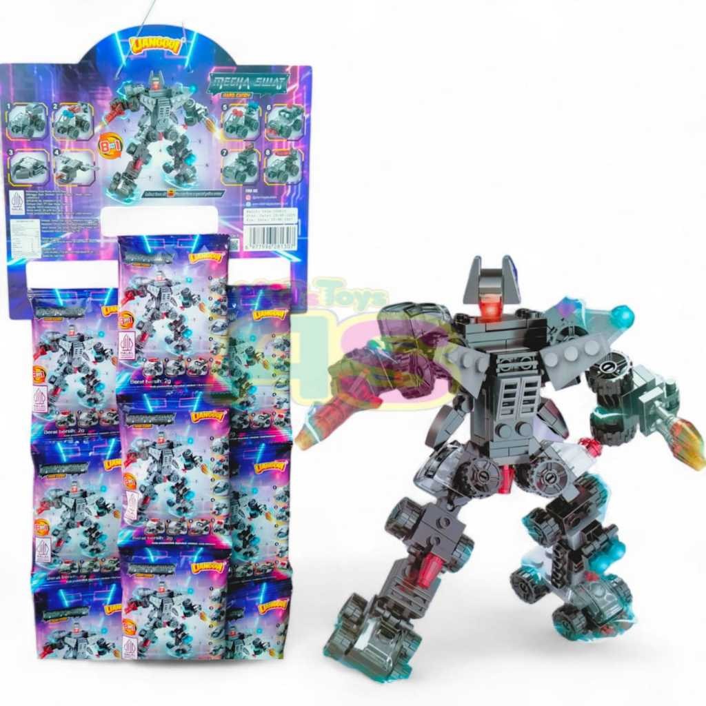 Jual [ MMD TOYS ] MAINAN ROBOT MECHA SWAT HARD CANDY 8 IN 1 / MAINAN ...