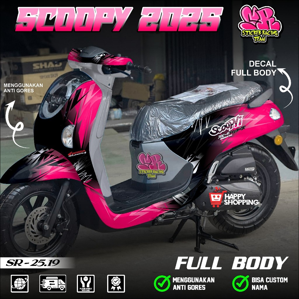 Jual COD Sticker Decal Full Body Honda Scoopy Terbaru Tahun 2025 ...