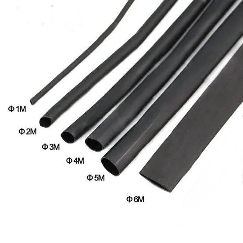 Selang bakar isolasi bakar 2mm 3mm 4mm 5mm per meter