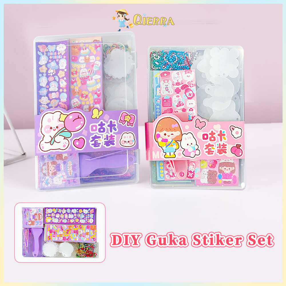 Jual Qierra DIY Guka Set Gantungan Kunci Akrilik DIY Keychain Set Kartu ...