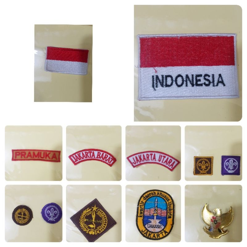 Jual Bordir BED/ LAMBANG / BADGE / EMBLEM BORDIR ATRIBUT PRAMUKA ...