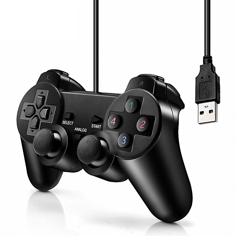 Jual USB Wired PC Game Controller Gamepad For WinXP/Win7/Win8/Win10 ...