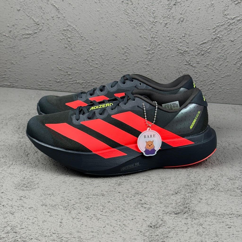 Jual Adidas Adizero Evo SL Carbon Black Lucid Red (100% Original ...