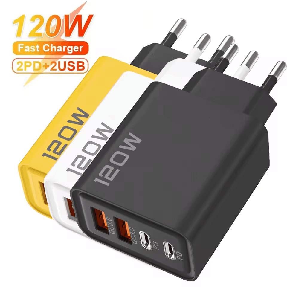 Jual 120W Fast arger Quick arge 3.0 4 Port USB Type C PD Mobile Phone ...