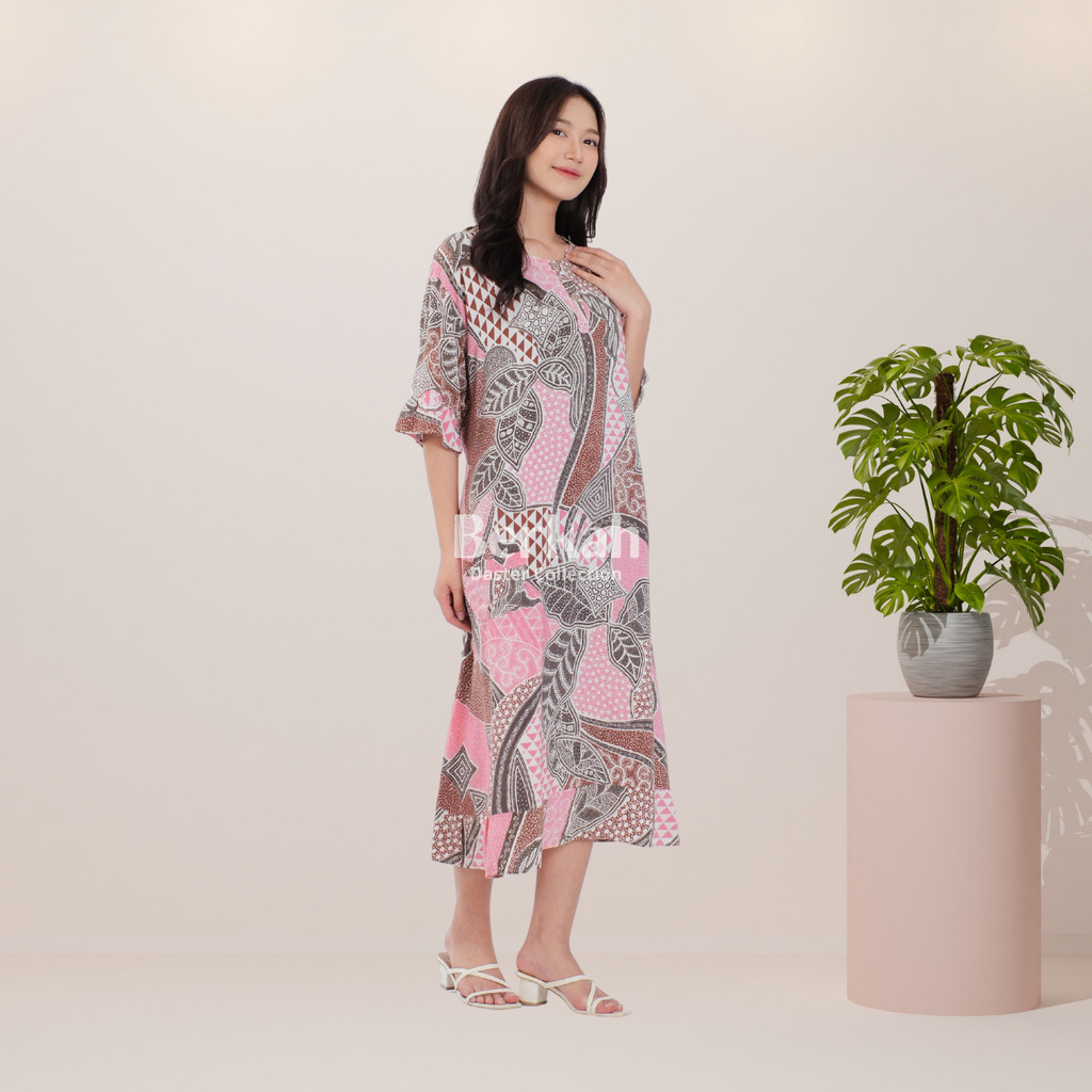Daster Batik Rayon Busui Kancing Surya Teja 4