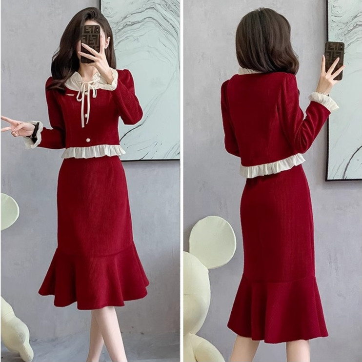 green emerald velvet dress PRETTYGARDEN Summer Midi Dress 2025 Spring Ruffle Sleeve V Neck Cocktail  Wedding Guest A Line Fit and Flared Dresses (Bean Green,X-Large)