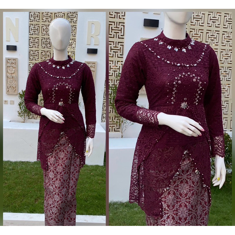 Jual KAYDEN STORE kebaya Nrkebaya30 Tunik FIONA PAYET(Free hijab ...