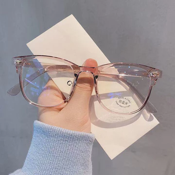 JEW Kacamata Anti Cahaya Biru Transparent Frame Optik Anti Radiasi Komputer WanitaOutdoor
