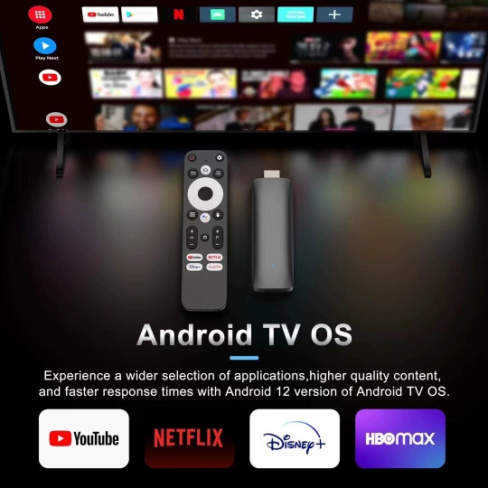 Jual TV Stick 4K Android Smart TV UHD 4K Android TV Stick Dolby DTS ...