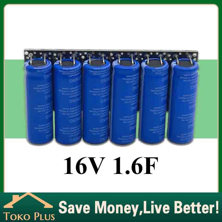 Jual NEW PRODUK 6Pcs/Set Farad Capacitor Module 16V 1.6F Farad Power ...
