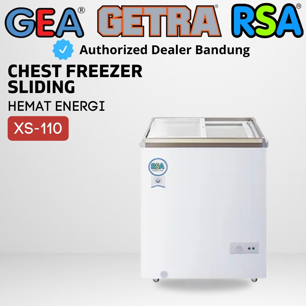 Jual Chest Freezer Sliding RSA XS-110 Freezer Sliding Kaca Flat ...