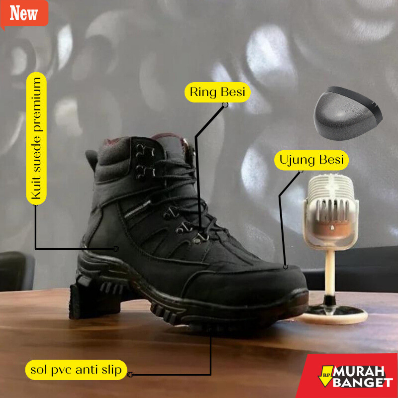 Jual sepatu hiking murah terbaik Sepatu Septy Ujung Besi Armor / Sefty ...
