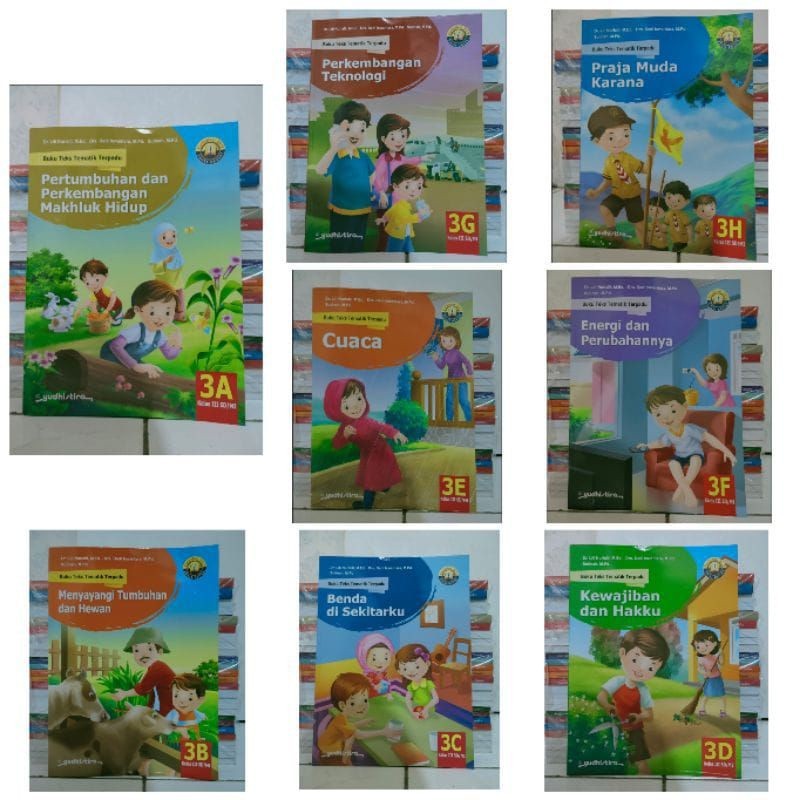 Jual OBRAL PAKET Buku Tematik Terpadu 3A 3B 3C 3D 3E 3F 3G 3H Revisi ...