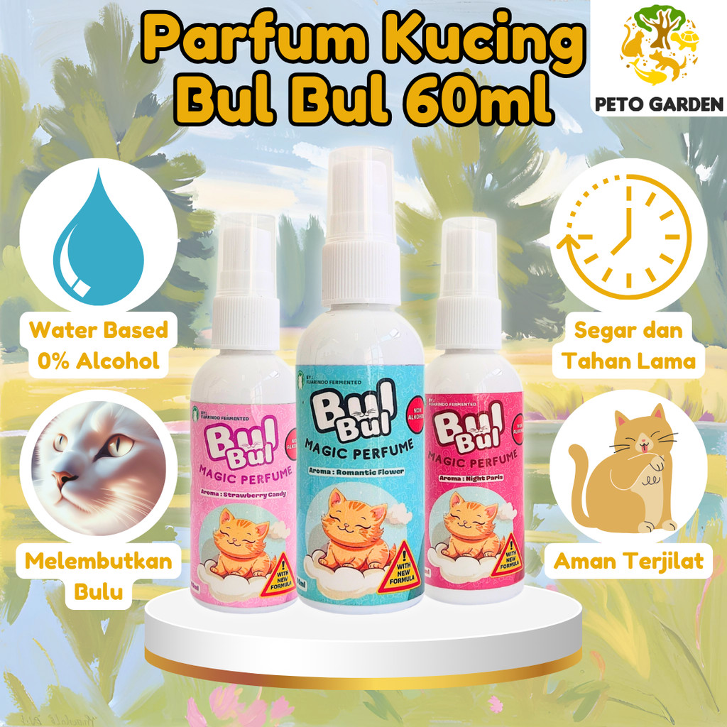Jual Holycatlabs Parfum Kucing BUL BUL 60ml | Perfume Aman Terjilat Non ...