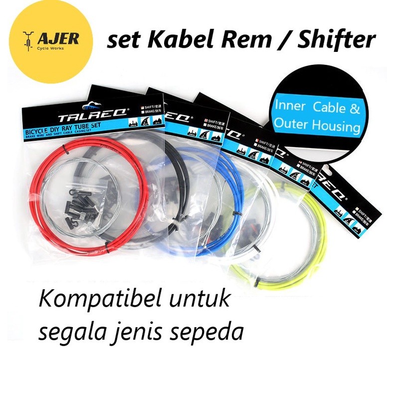 Jual Kabel set Lengkap Shifter / Rem sepeda Inner Cable dan Outer ...