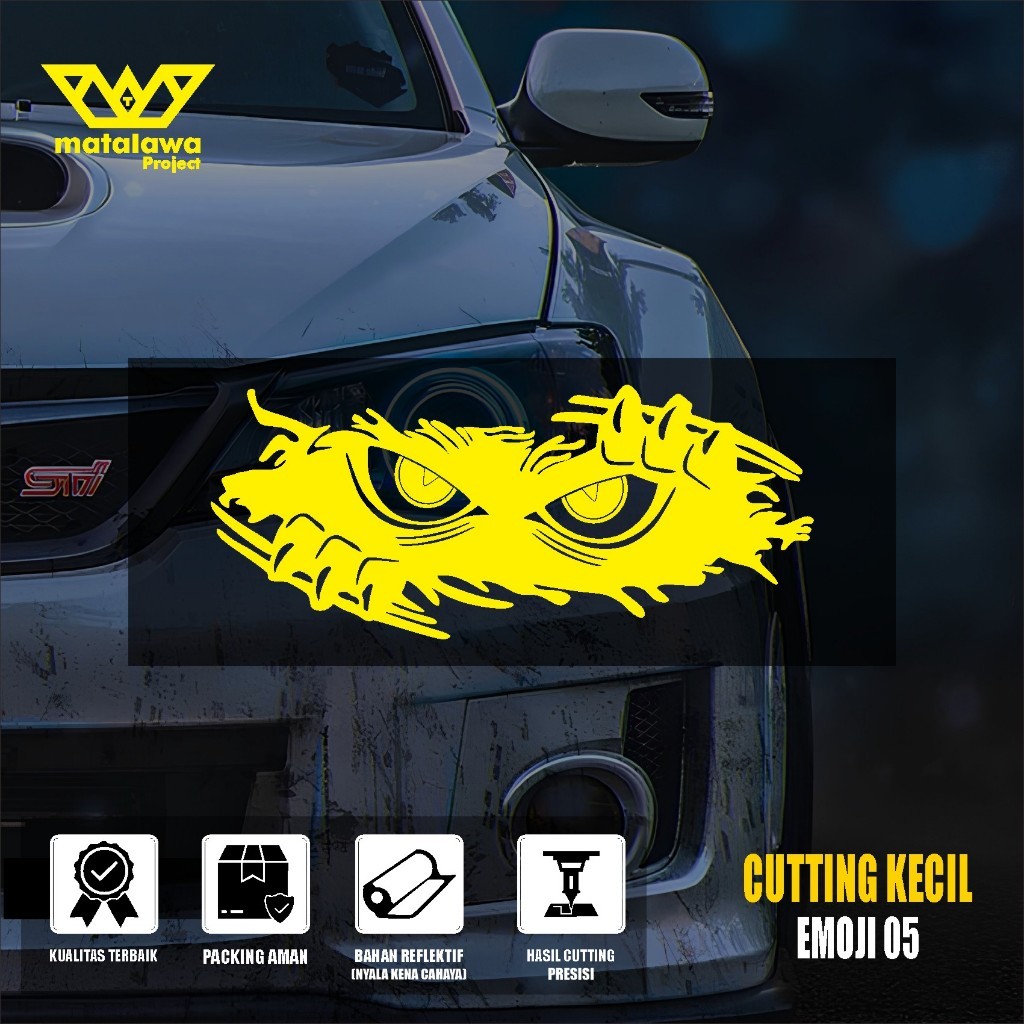 Jual Cutting Sticker Mobil Peeking Monster Cakar Muncul Stiker Keren ...