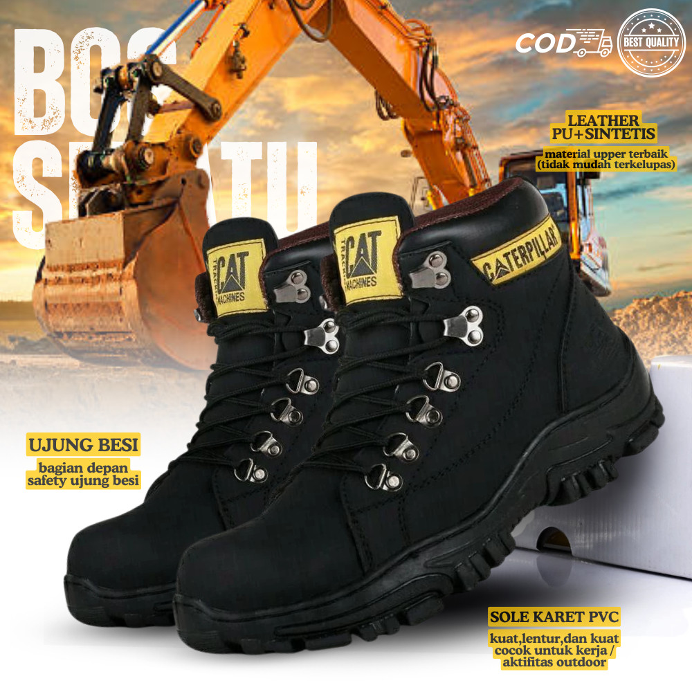 Jual PROMO !!! Sepatu Safety Pria - Sepatu Boots Pria - Sepatu ...