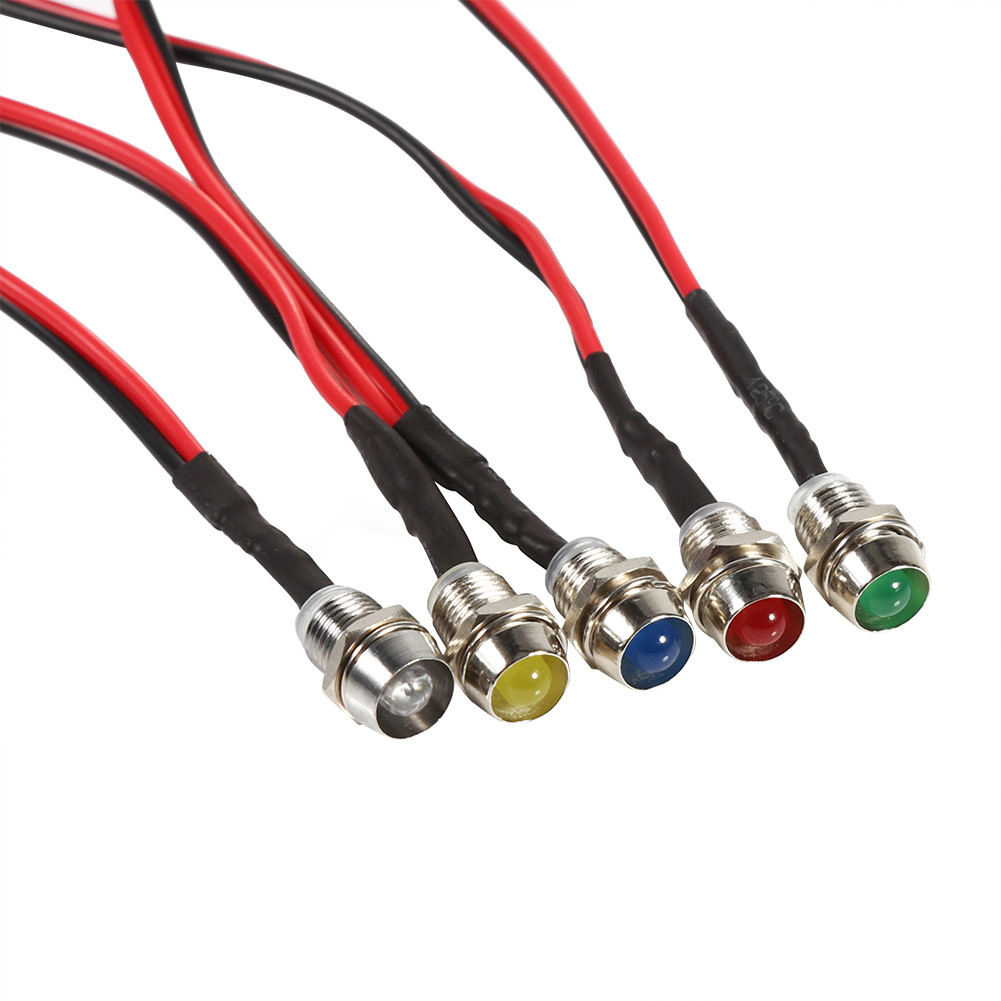 4 Pezzi Spie LED 12V Per Quadro Auto: Indicatori Luminosi Universali Per Auto, Camper E Moto (Verde) - 4