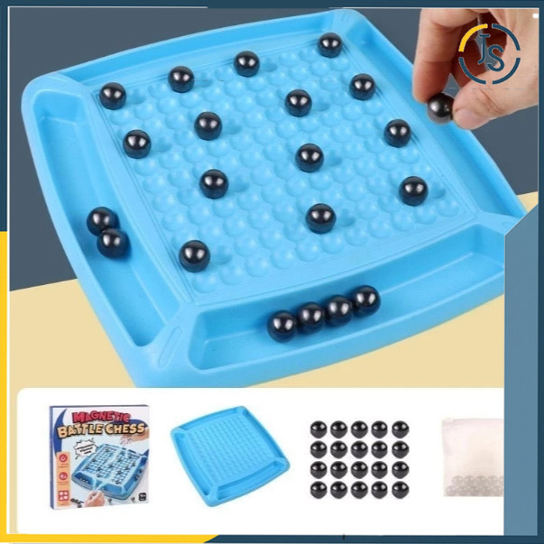 Jual JS Mainan Anak MAGNETIC BATTLE CHESS Mainan Game Board Family ...