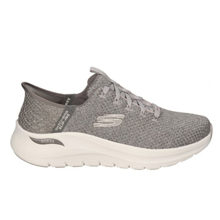Sepatu Sneakers Pria Skechers Slip-Ins Arch Fit Look Ahead Taupe  Original 232462TPE