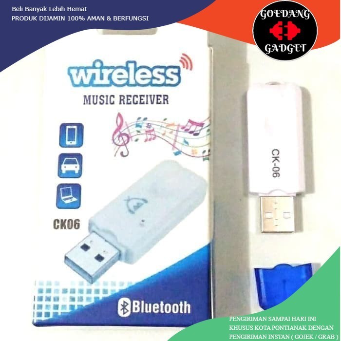 Jual CK06 Bluetooth Receiver USB Blutut Risiver CK-06 Bluetot Risifer ...