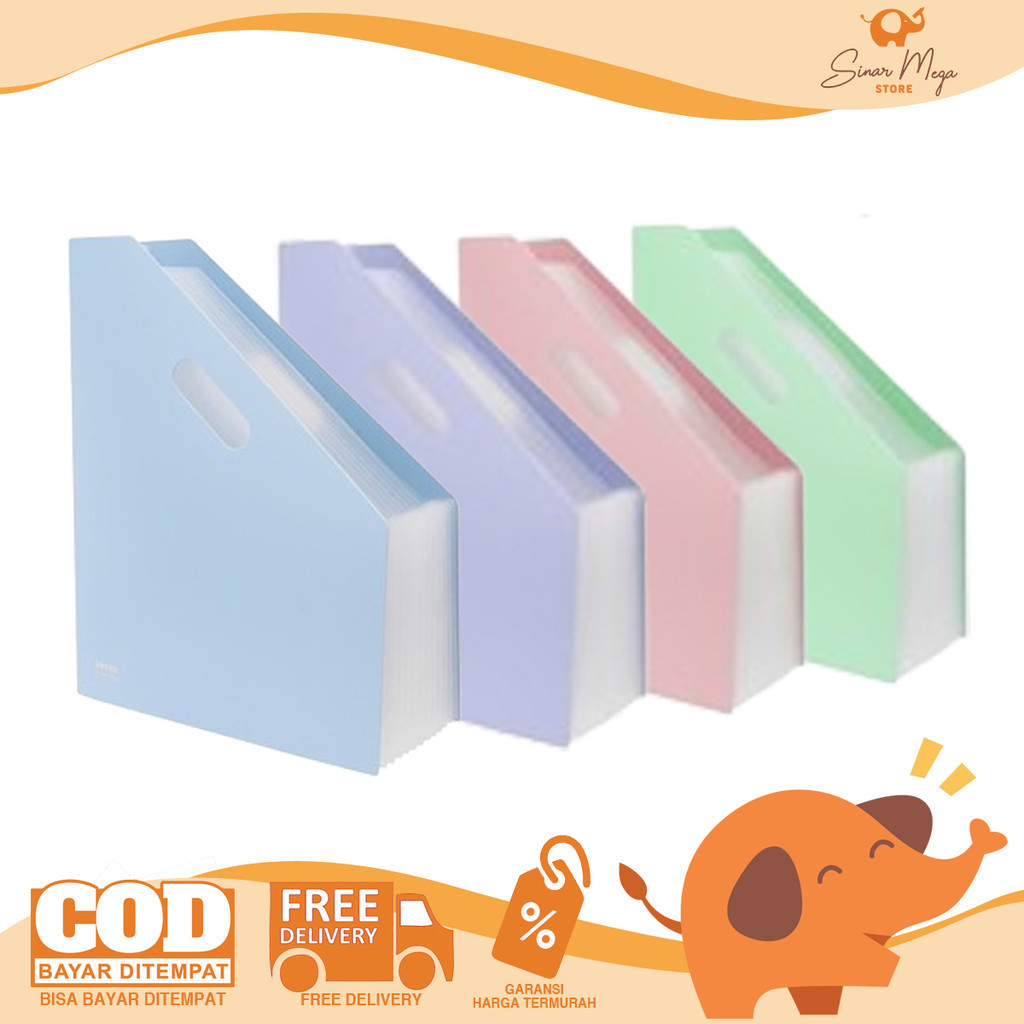 Jual Joyko Expanding File EF-12 Stand Folder File Pastel Color Map ...