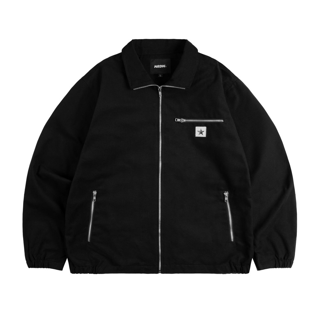 Jual NRDN Clothing Jaket Canvas ROLLINS JACKET BLACK Shopee Indonesia