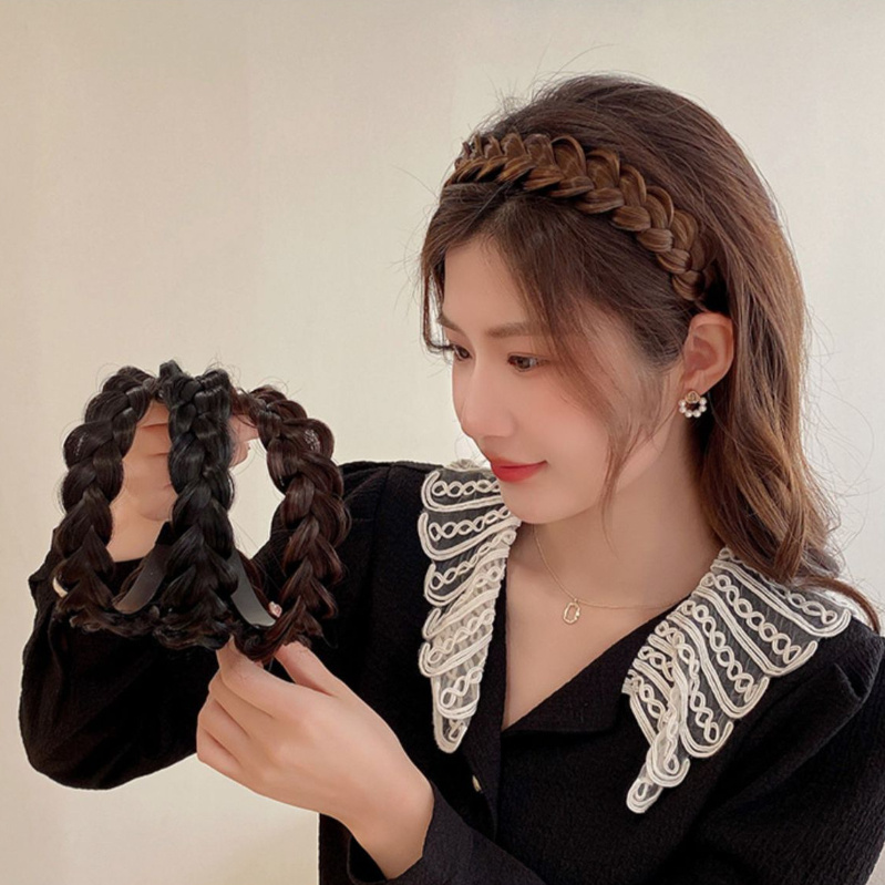 Jual PEACHs - F6413 Bando Rambut Palsu Gaya Korea / Bando Kepang ...
