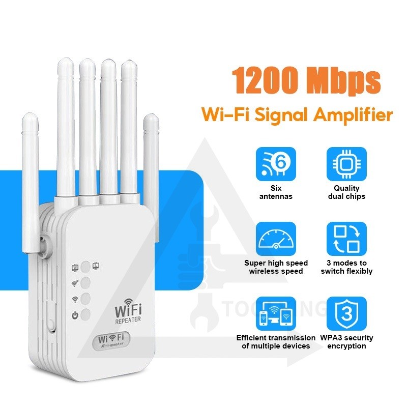 Jual 1200M WIFI Repeater Antena Wireless Wifi Range Extender