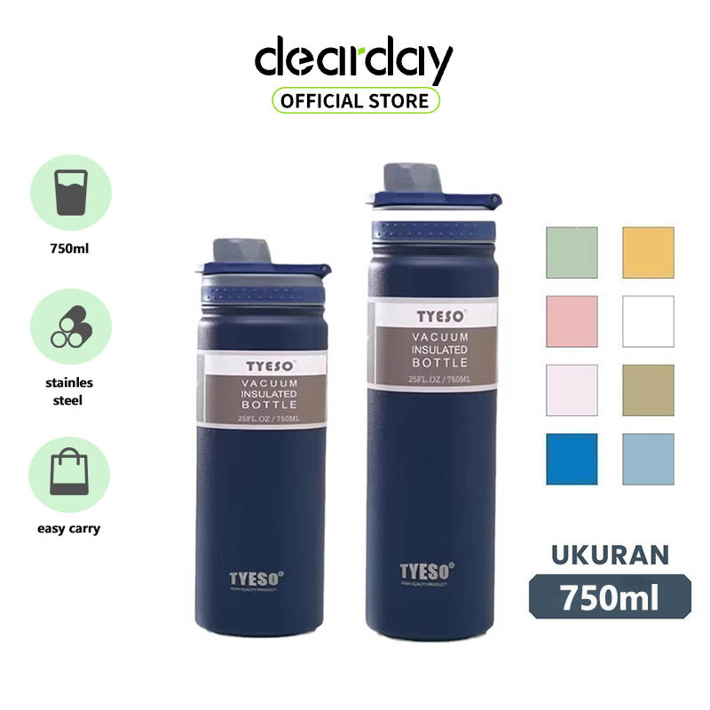 Jual Dearday ×Tyeso Portable Insulation Thermos Bottle Double Walled