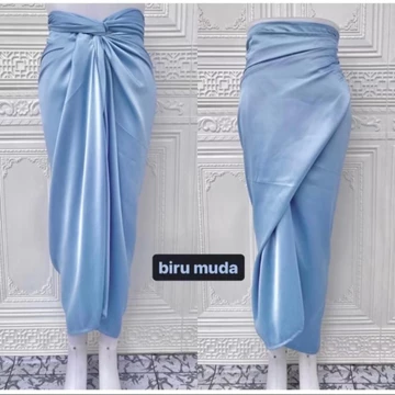 Rok Lilit Polos Satin PREMIUM Wrap Skirt Rok Lilit Polos Rok Lilit Satin Wrap Skirt
