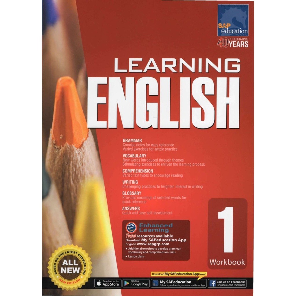 Jual Learning English Workbook 1 2 3 4 5 6 / Cod / Hitam Putih | Shopee ...