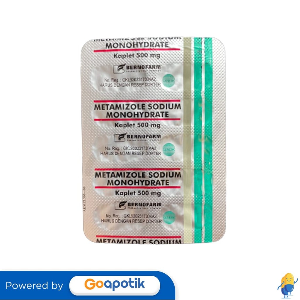 Jual Metamizole Sodium Bernofarm 500 Mg Blister 10 Kaplet | Shopee ...