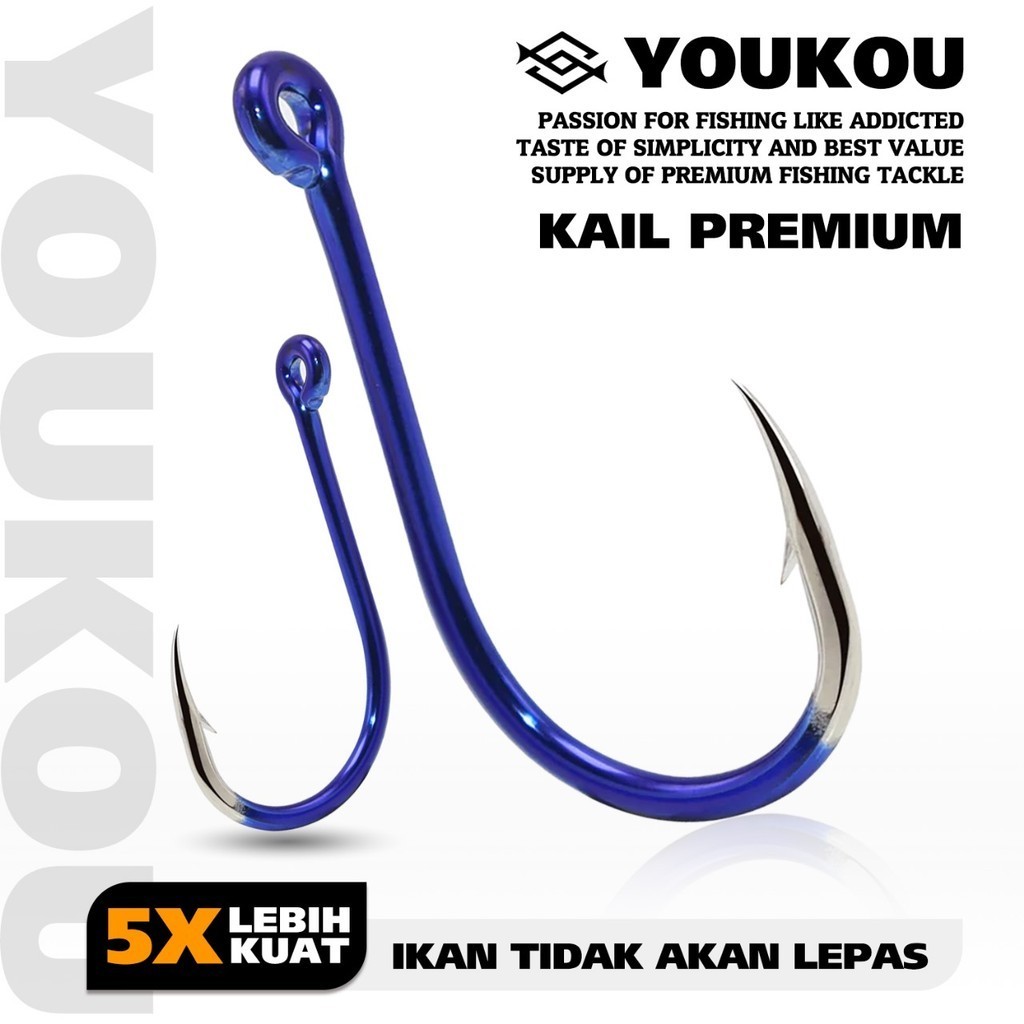 Jual YOUKOU - Kail Pancing Premium Warna Biru isi 10pcs/pack High ...