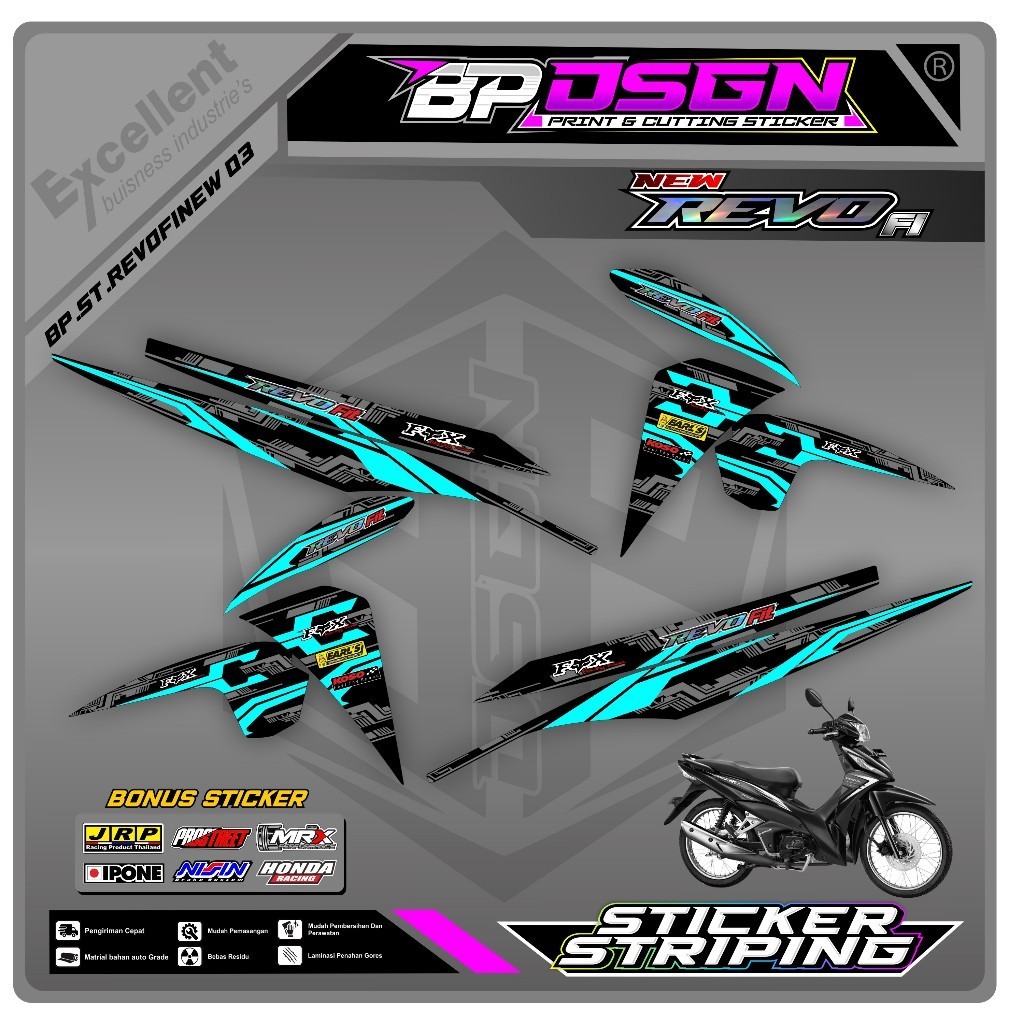 Jual STICKER STRIPING VARIASI REVO FIT NEW / REVO FIT INJEKSI LIST ...