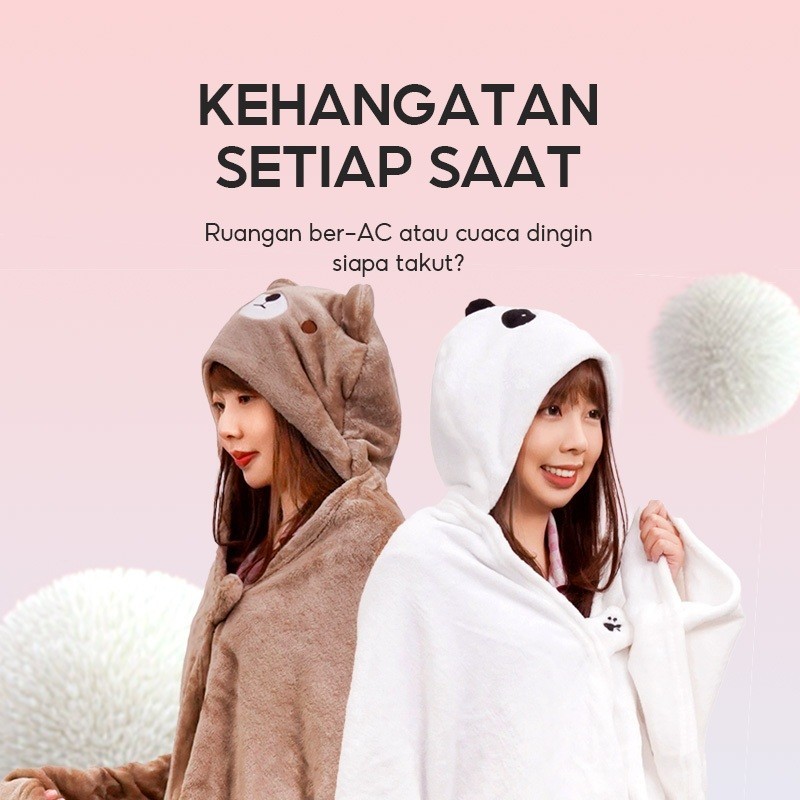 Jual OH!SOME - alba sol Selimut Berkerudung Selimut Karakter Selimut ...