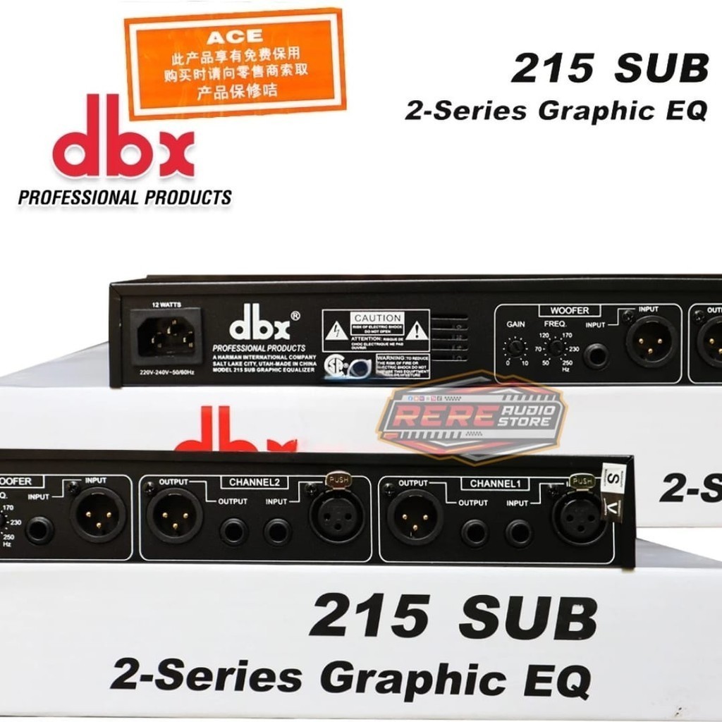 Jual EQUALIZER DBX 215 + SUB / Ekualiser 2x15 + Subwoofer Band Graphic ...