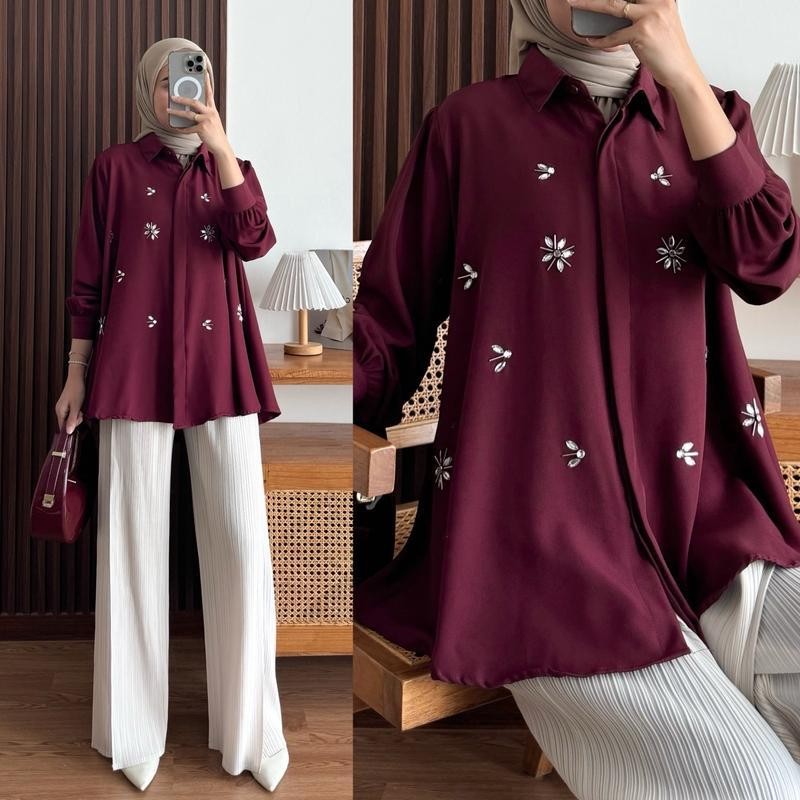 KINAYA Blouse Payet - Blouse Wanita Shakilla EM Collection Bandung foto 5