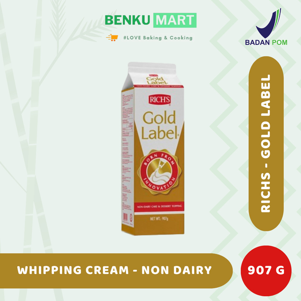 Jual Richs Gold Label | Rich's Rich Whipping Cream 907 gr | Shopee ...