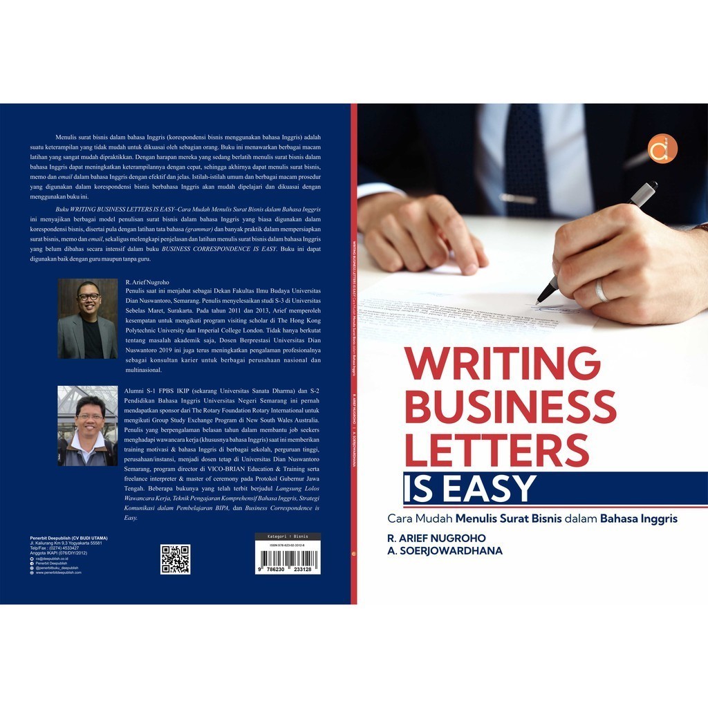 Jual Buku Writing Business Letters is Easy Cara Mudah Menulis Surat ...