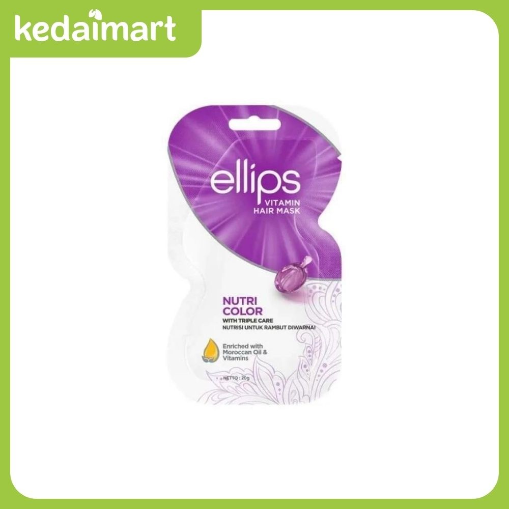 Jual Ellips Hair Mask Moroccan Nutricolor Sachet 20 Gram | Shopee Indonesia
