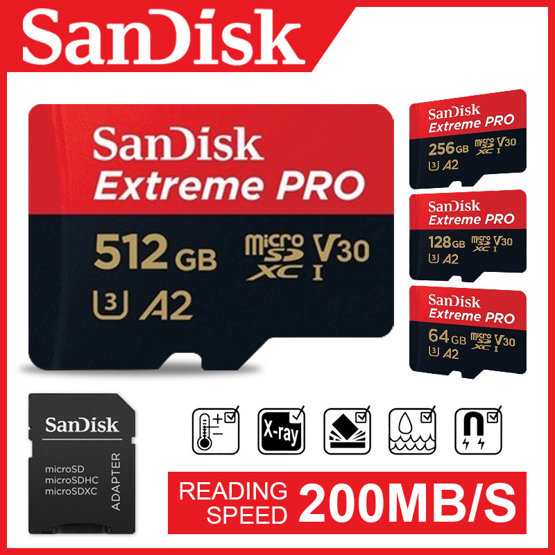 Jual SanDisk Extreme PRO 32GB 64GB 128GB 256GB 512GB SDXCD Micro SD