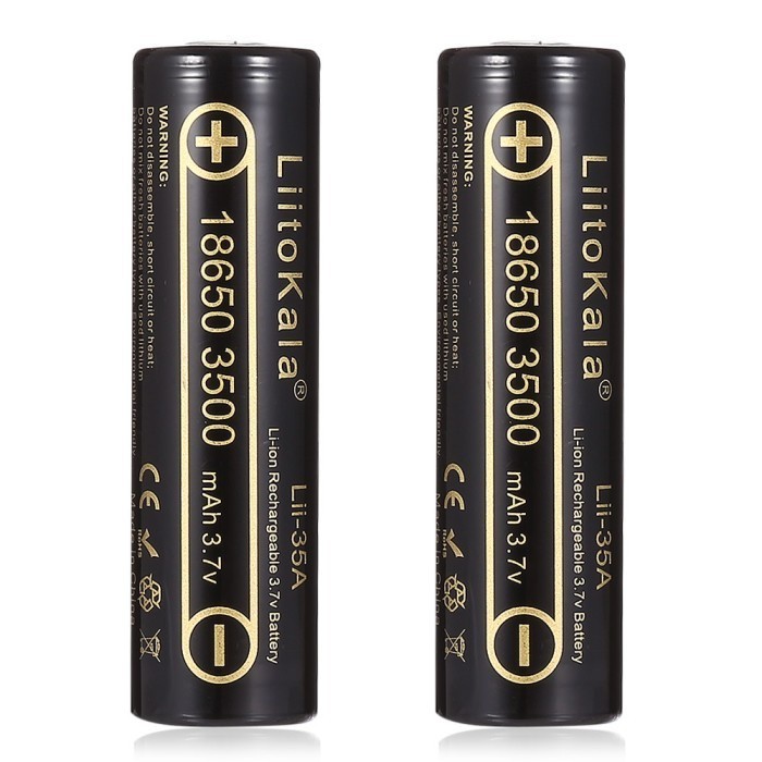 Jual Liitokala Lii-35A 18650 3500mAh Baterai Lithium Li-Ion Molis ...