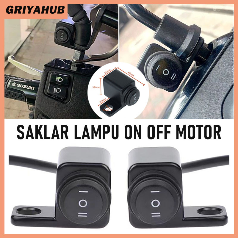 Jual Saklar Kiri Kanan Switch On Off 3 Mode Universal/Saklar Lampu On ...