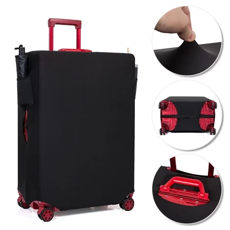 Travel Luggage Cover Multi Pocket pelindung koper dengan banyak kantong