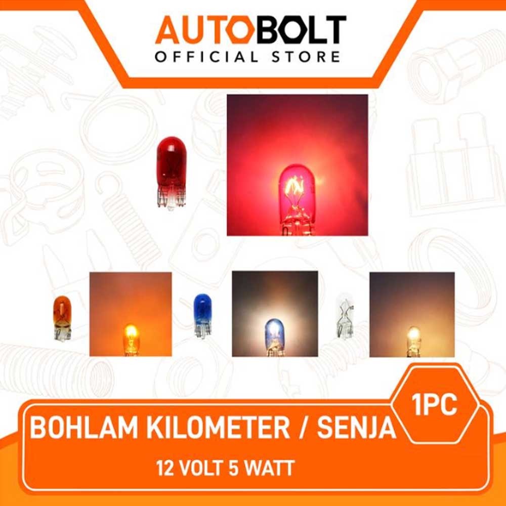 BA7 Bulb & Holder 10-Pack – 12V 3.4W Parking Turn Pilot Speedometer Meter Bulbs, S11