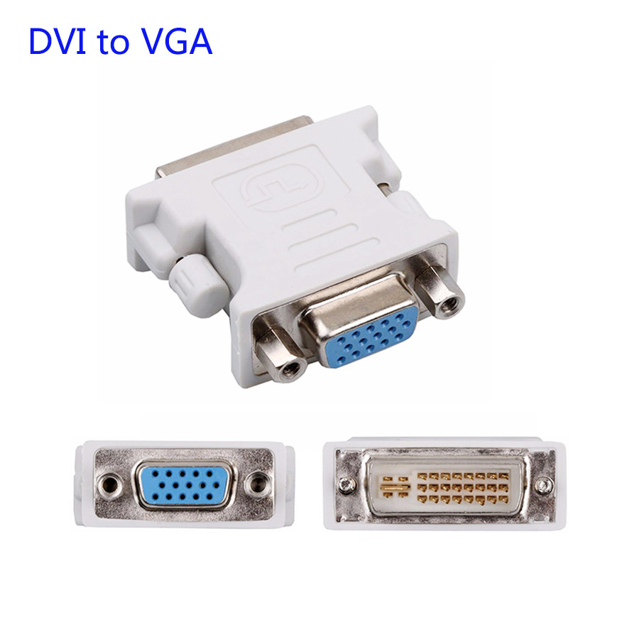Jual DVI-I 24+5 Pin DVI to VGA Male to Female Video Converter Adapter ...