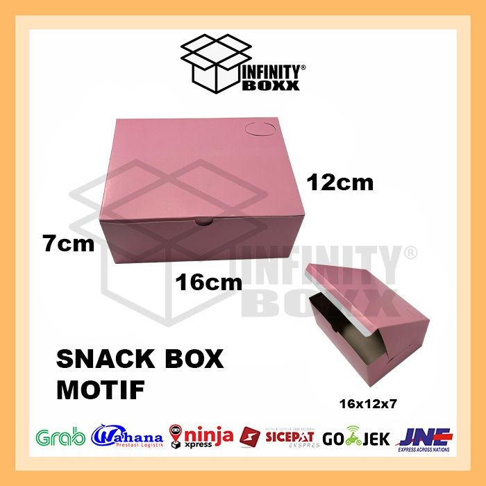 Jual 16x12x7 cm LARGE PCS Snack Box Motif | Dus Kue / Nasi Kotak / Box ...