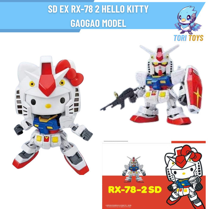 Jual SD EX RX 78 2 Fighter Hello Kitty Gaogao Model Kit Hellokitty Rx78 ...