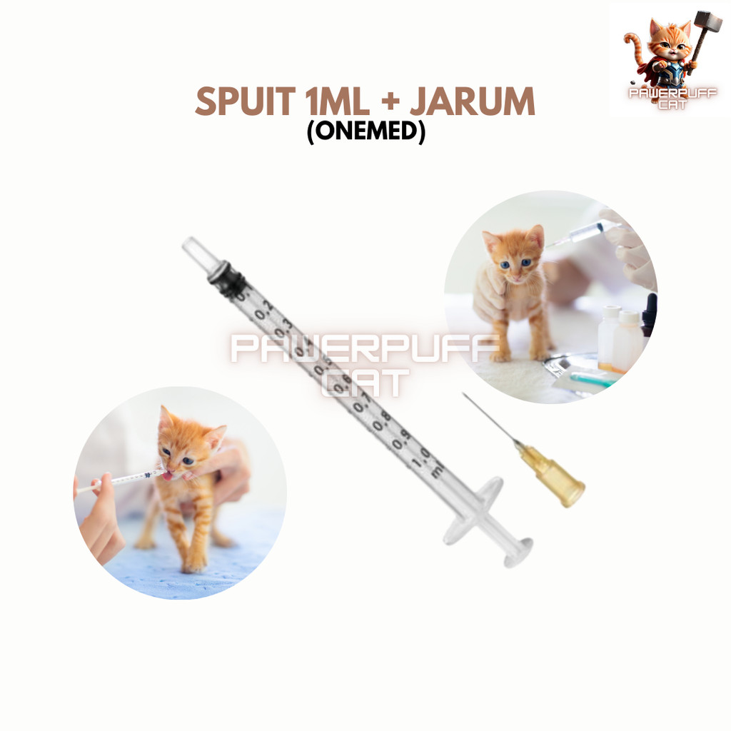 Jual PPC Spuit Makanan Kucing 1ml Spet Hewan Jarum Suntik Syringe ...